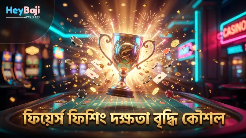 ফিয়ের্স ফিশিং গেমে দক্ষতার সাথে লেজার গানের ব্যবহার।