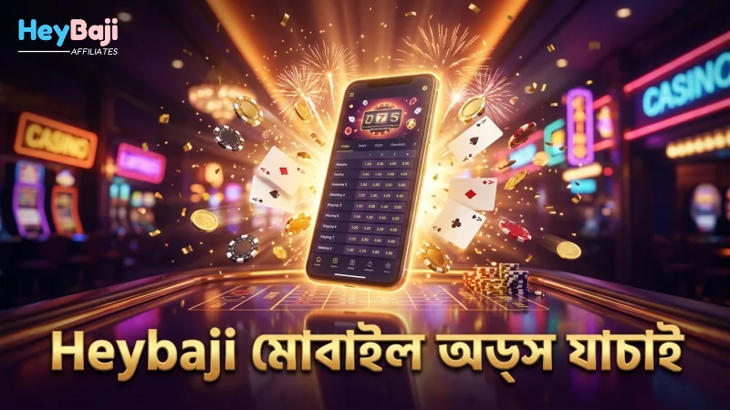 মোবাইল স্ক্রিনে Heybaji অ্যাপে অডস যাচাই করুন সহজে