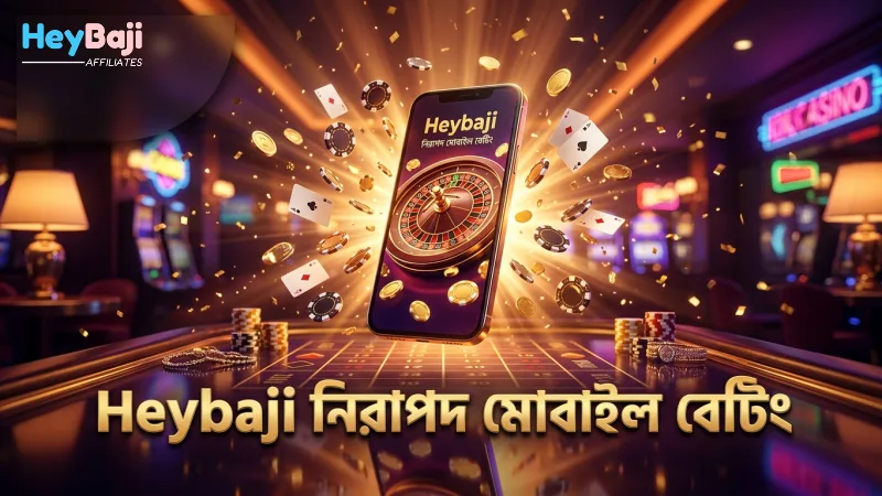 Heybaji মোবাইল অ্যাপে নিরাপদ বেটিং নিশ্চিত।