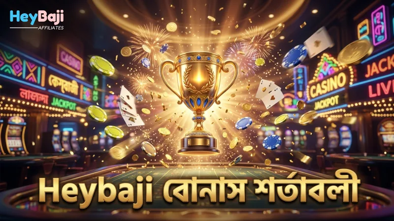 Heybaji বোনাস ব্যবহার সংক্রান্ত শর্তাবলী যথাযথভাবে প্রকাশ।
